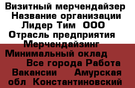 Визитный мерчендайзер › Название организации ­ Лидер Тим, ООО › Отрасль предприятия ­ Мерчендайзинг › Минимальный оклад ­ 18 000 - Все города Работа » Вакансии   . Амурская обл.,Константиновский р-н